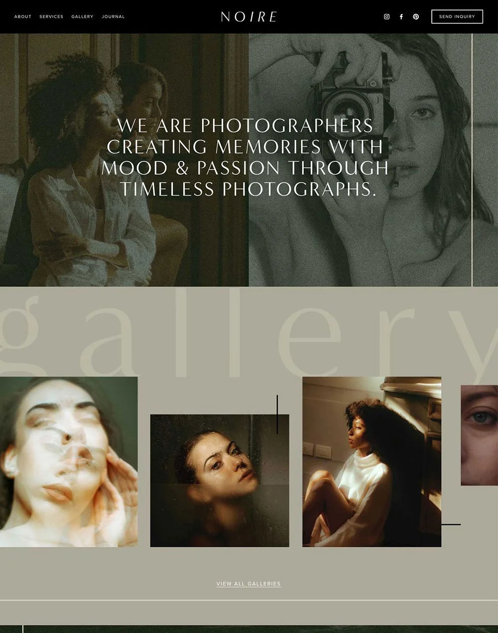 Squarespace Template for Portrait and Street Photographers