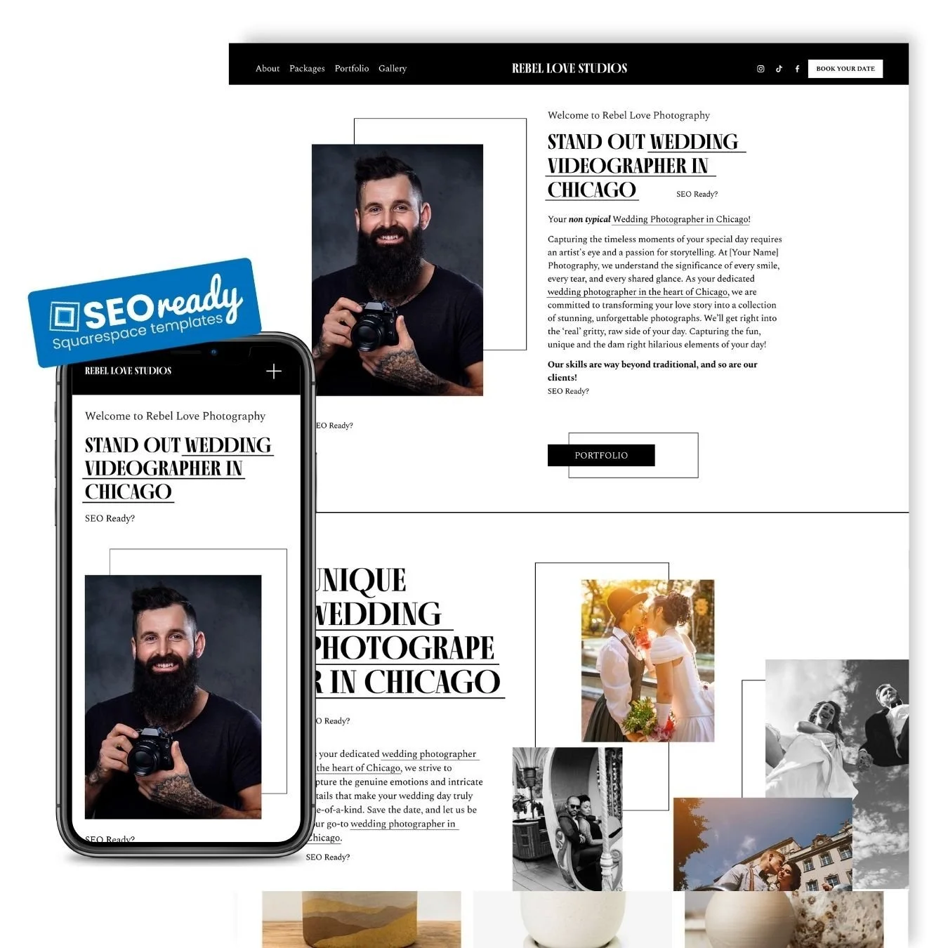 SEO Focused Squarespace Template for Photography