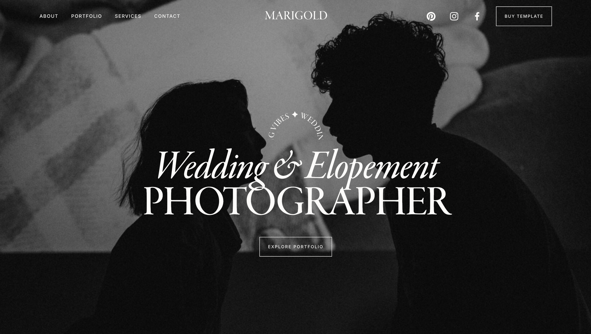 Squarespace Template for Wedding and Elopement Photography