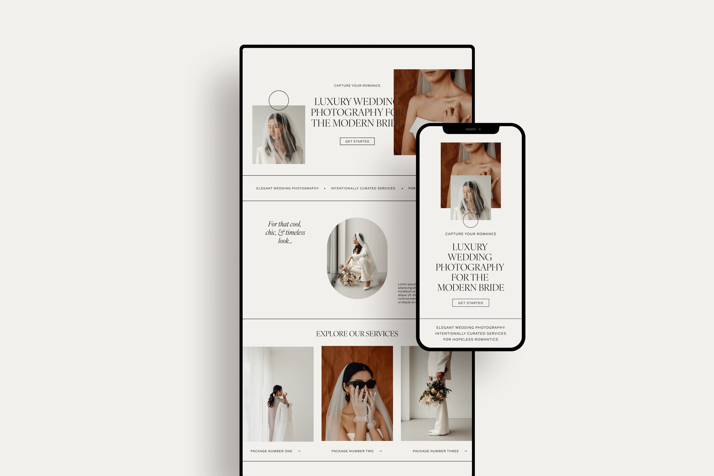 Squarespace Template for Photography Portfolios and Service Based Businesses