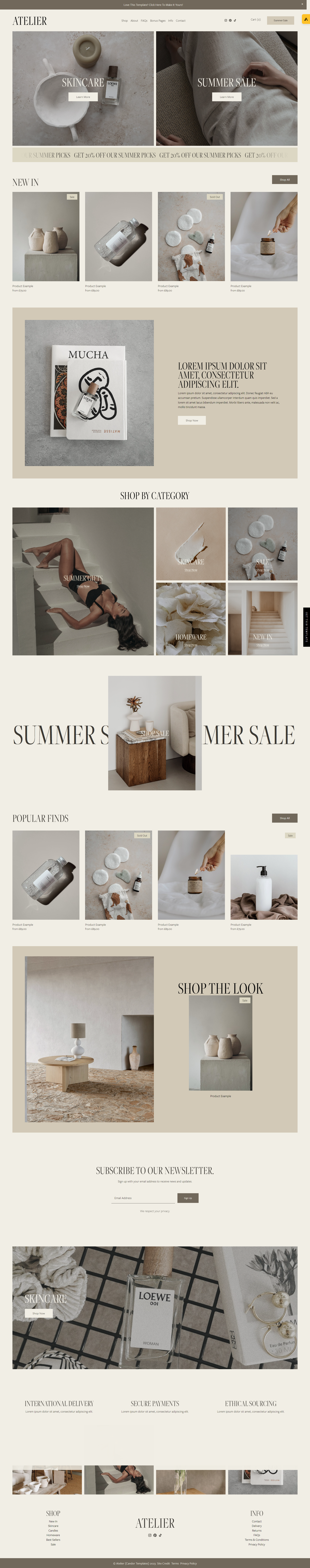 Atelier by Candor Templates