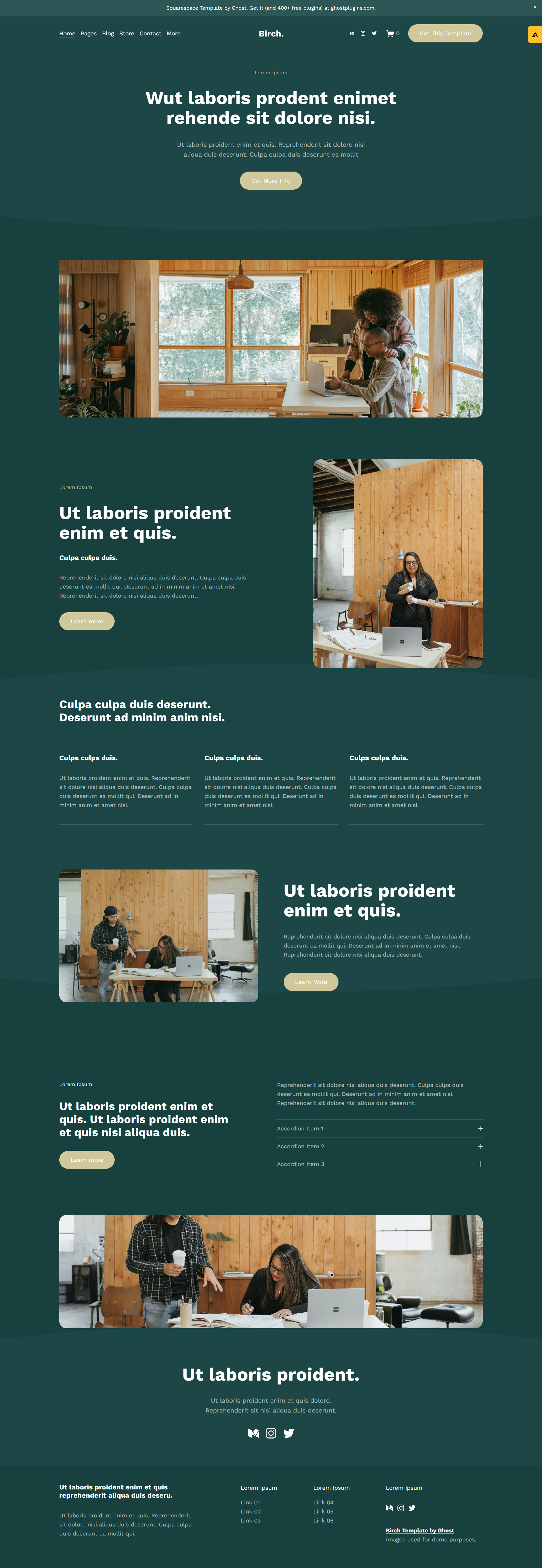 Birch Template by Ghost Plugins