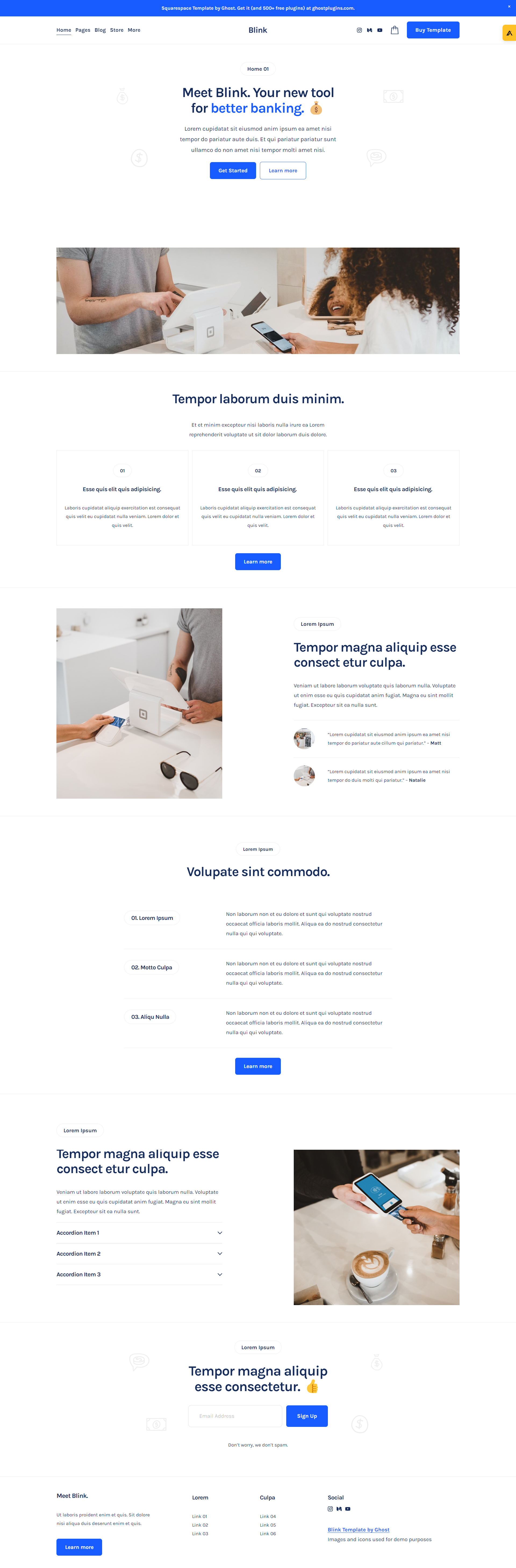 Blink Template by Ghost Plugins