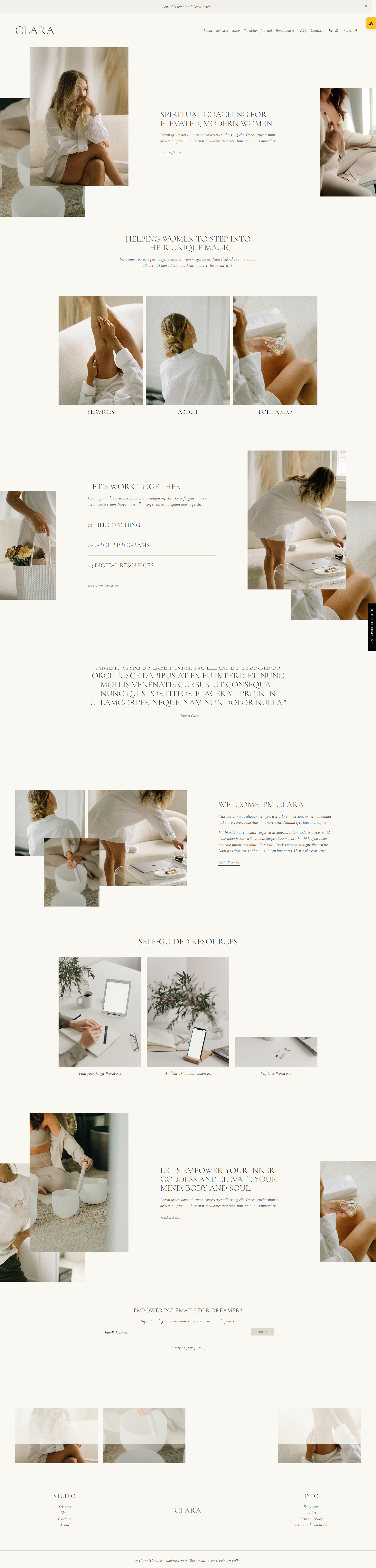Clara by Candor Templates