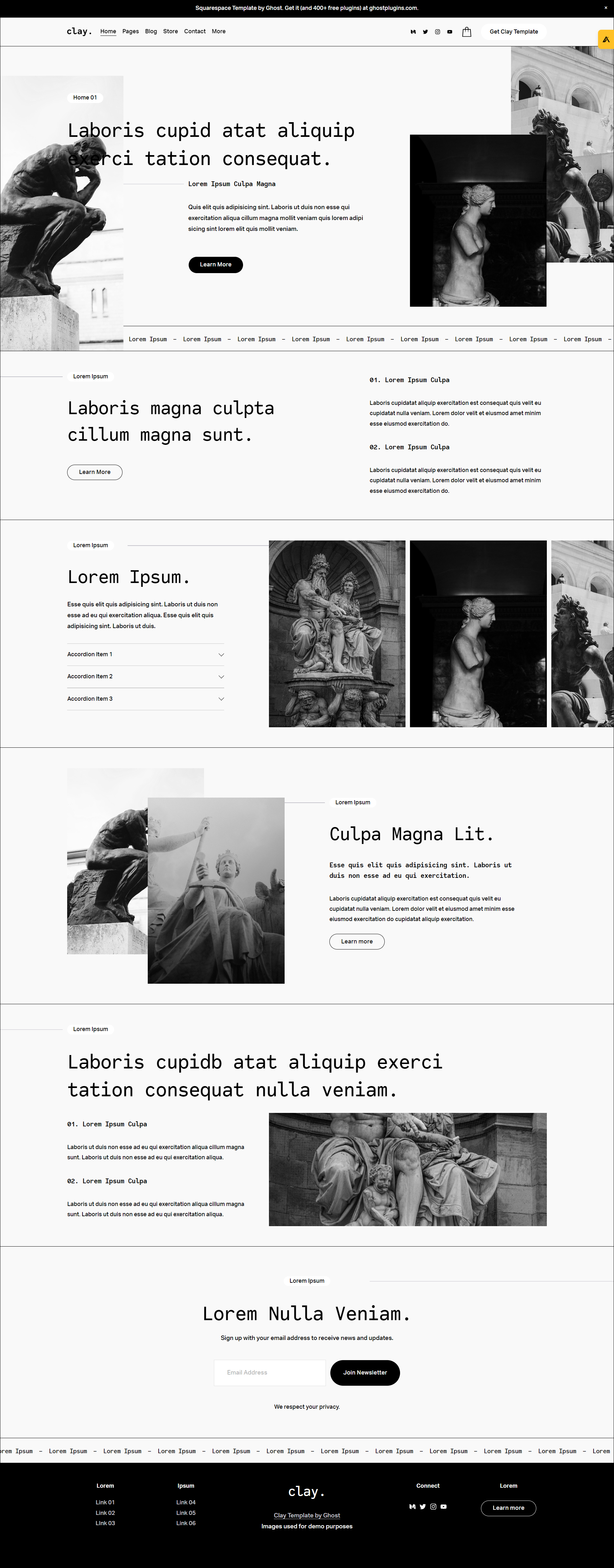 Clay Template by Ghost Plugins