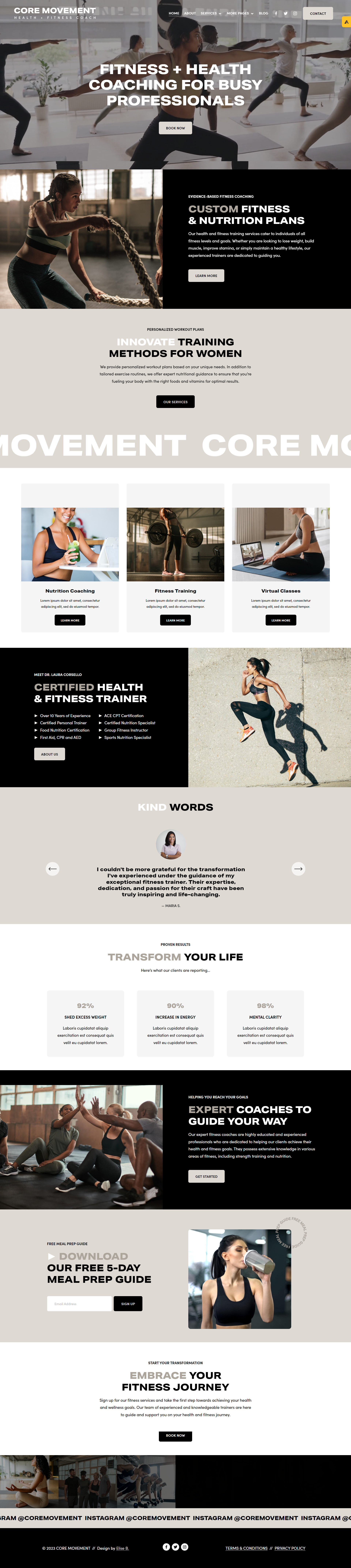 Core Movement by Websites by Elise