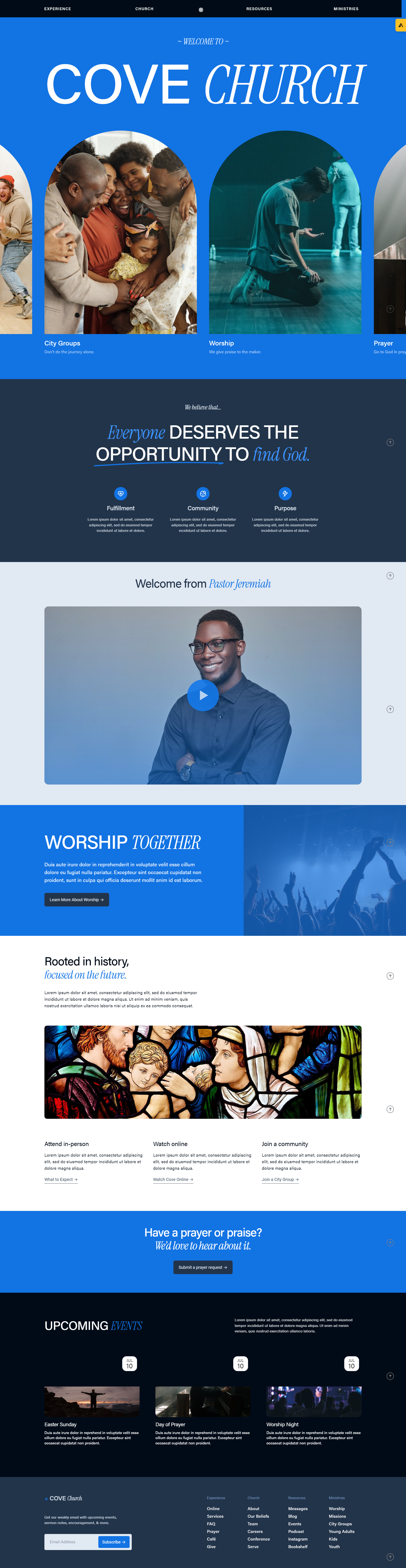 Cove Squarespace template preview by Studio Mesa