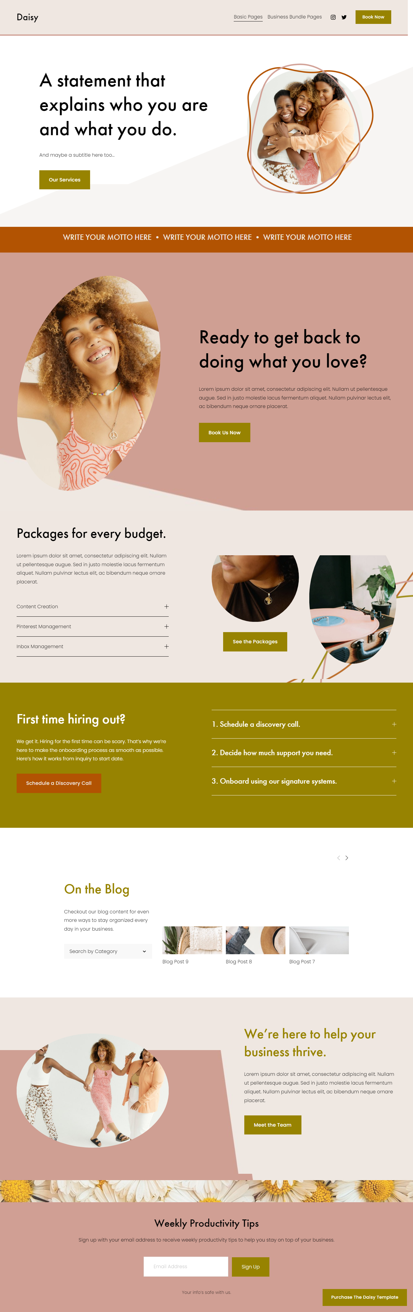 Daisy by Blooming Design Co