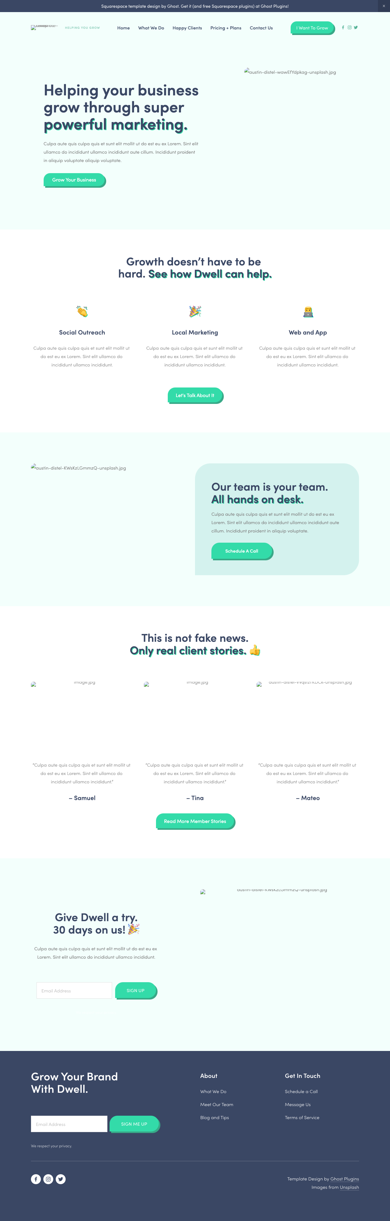 Dwell 1.0 Template by GhostPlugins