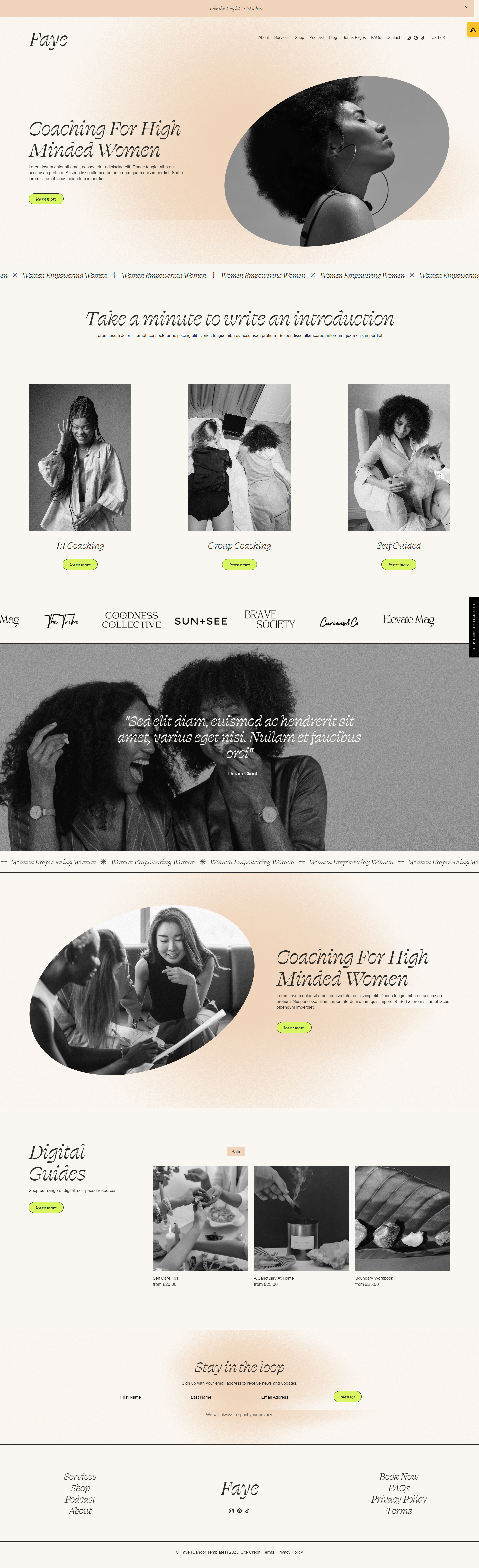 Faye by Candor Templates