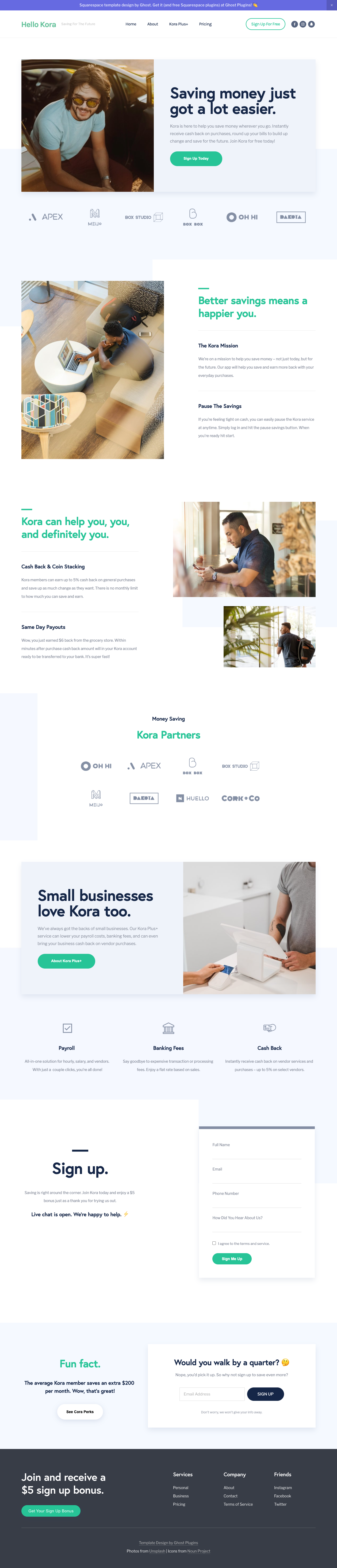 Hello Kora Template by GhostPlugins