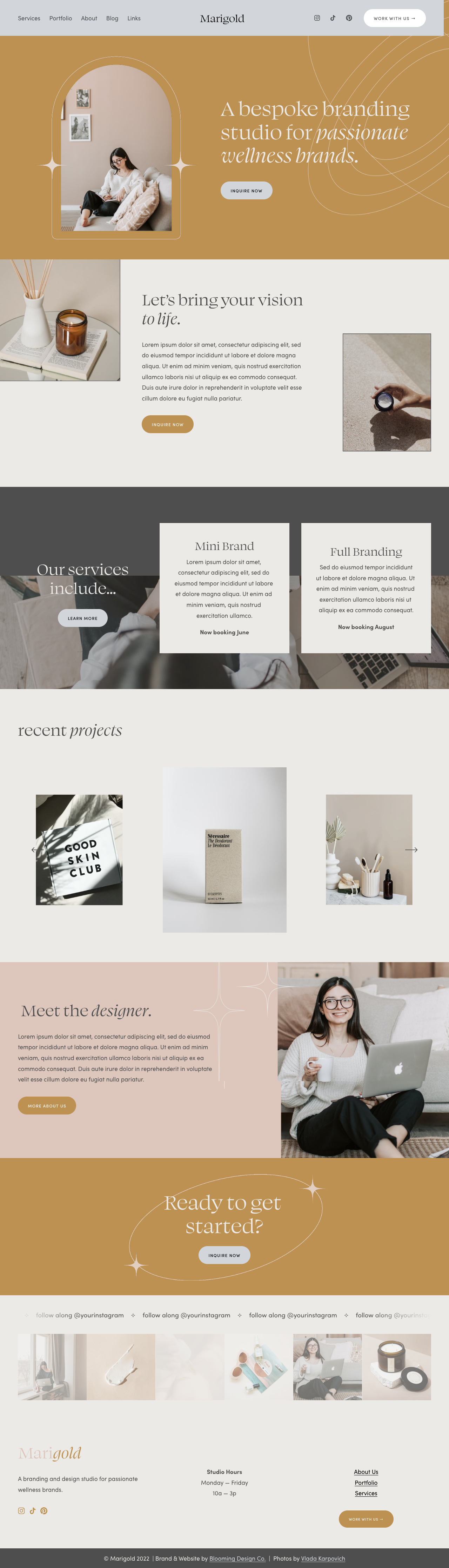 Marigold by Blooming Design Co