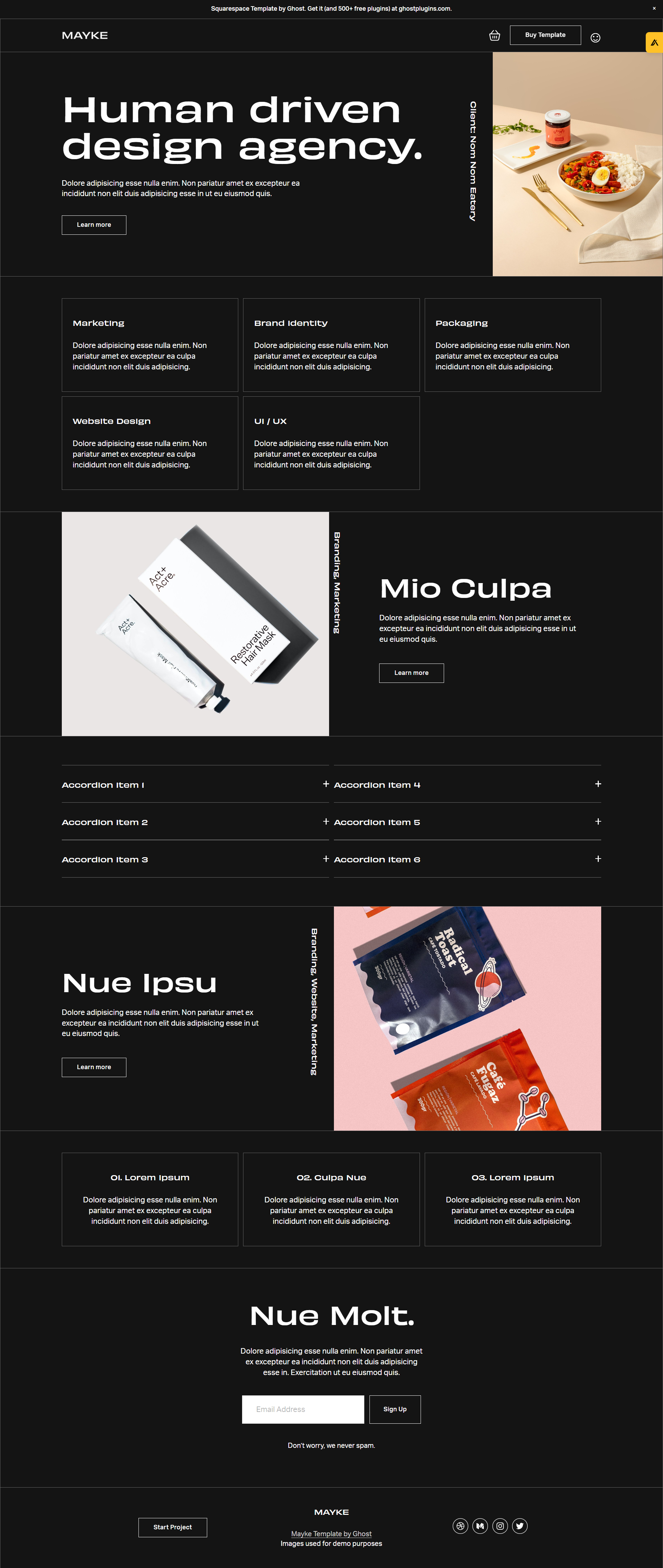 Mayke Template by Ghost Plugins