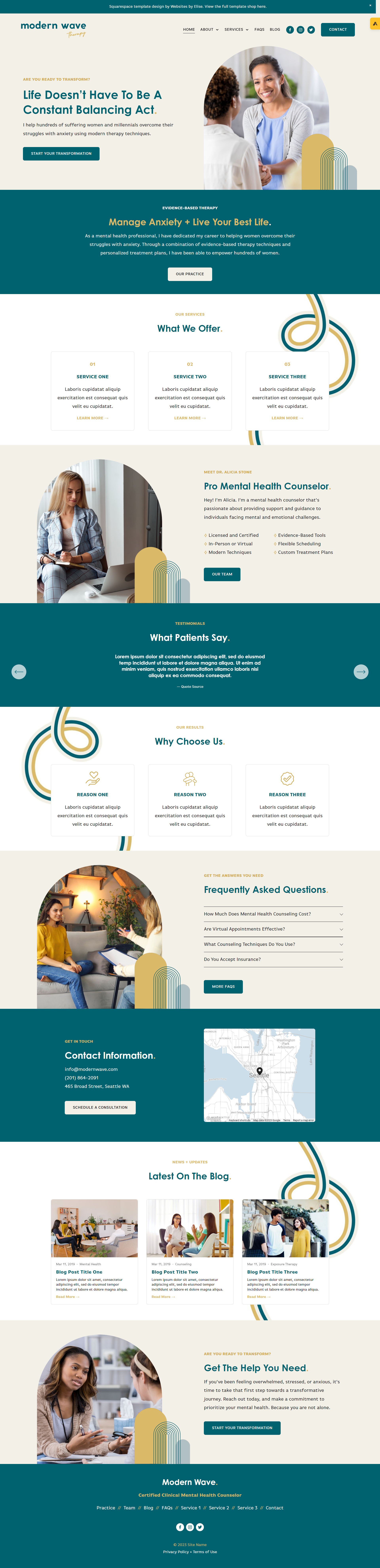 Modern Wave by Websites by Elise