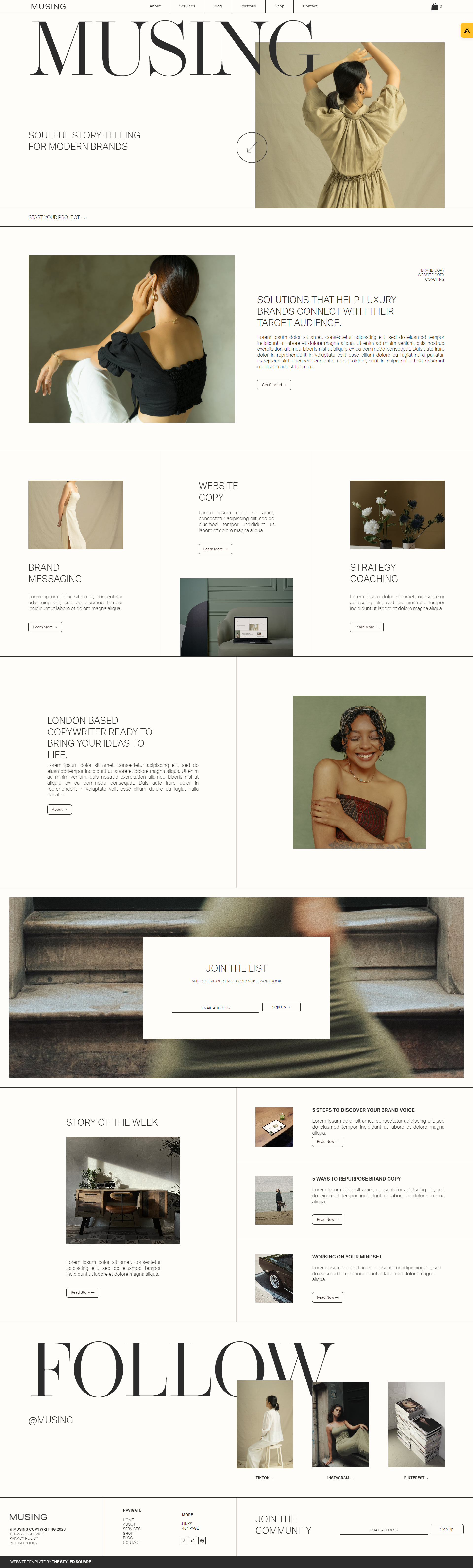 Musing by The Styled Square