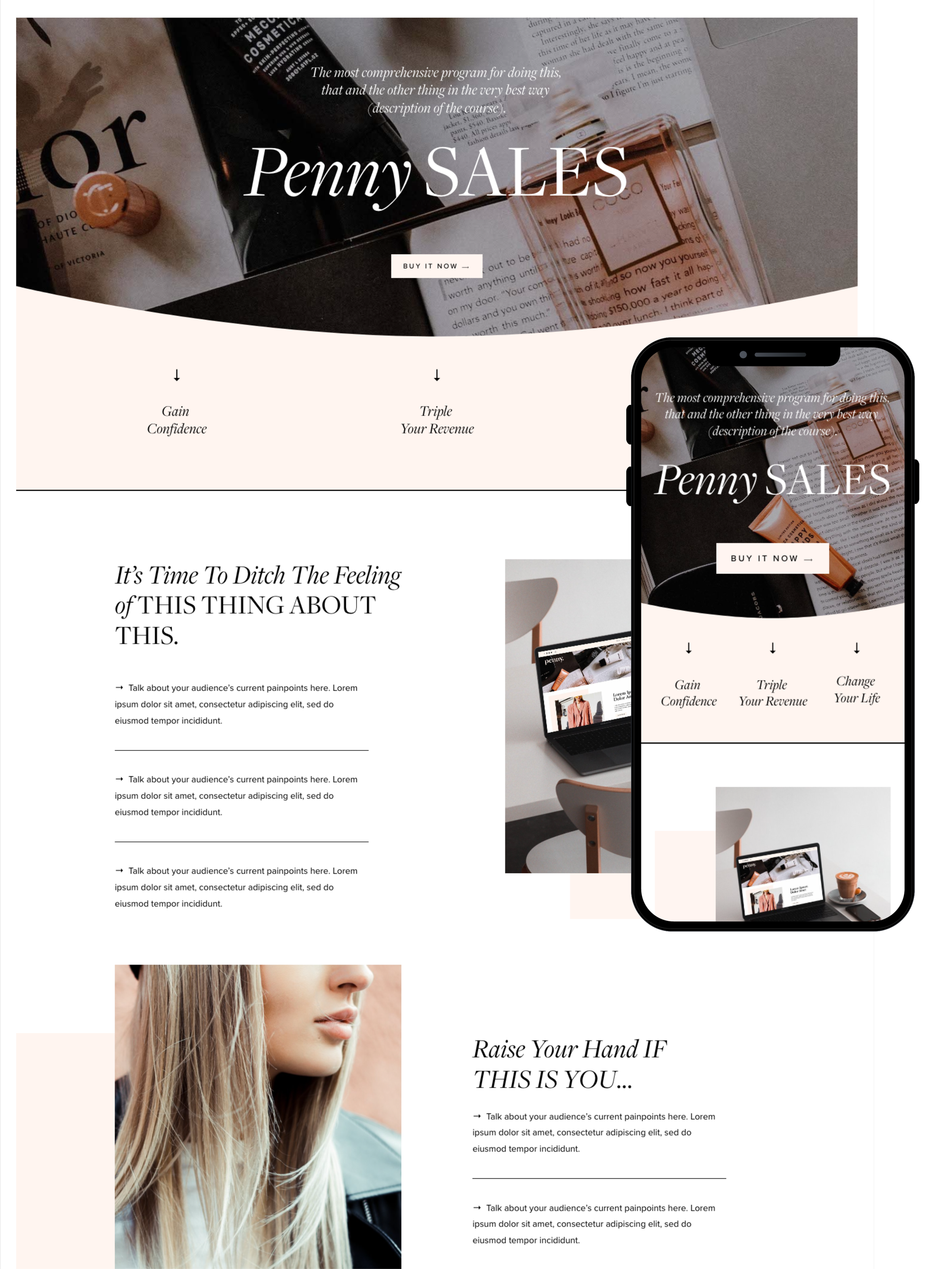 Penny Sales Page add-on by GoLiveHQ