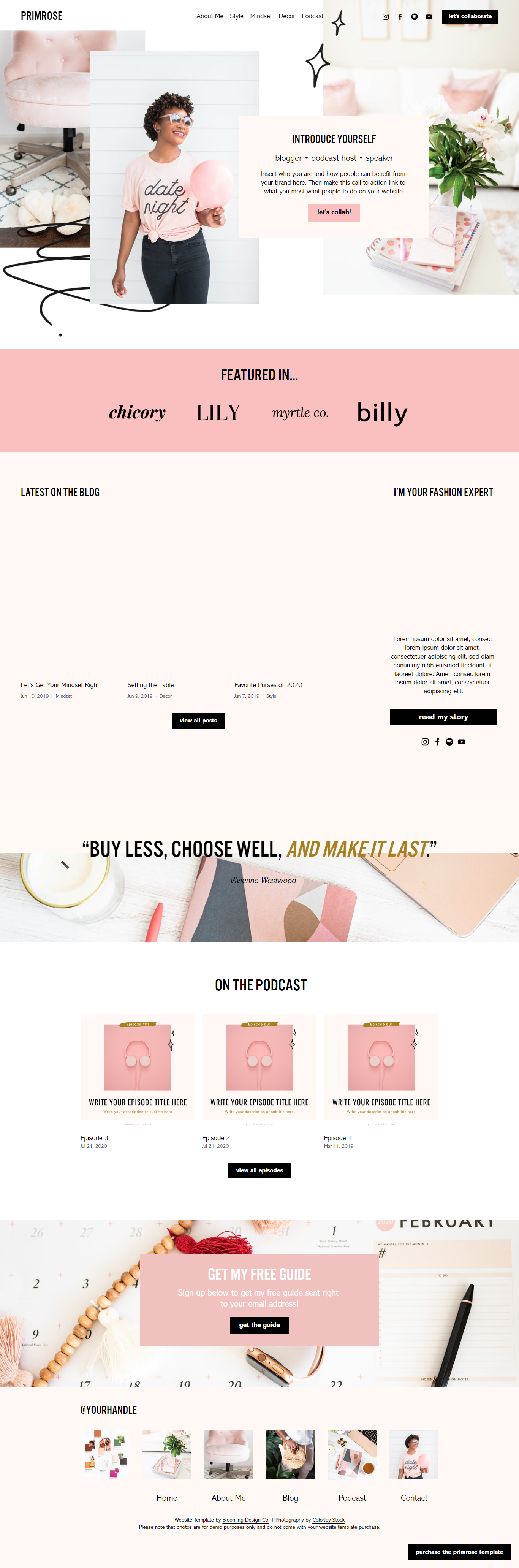 Primrose by Blooming Design Co