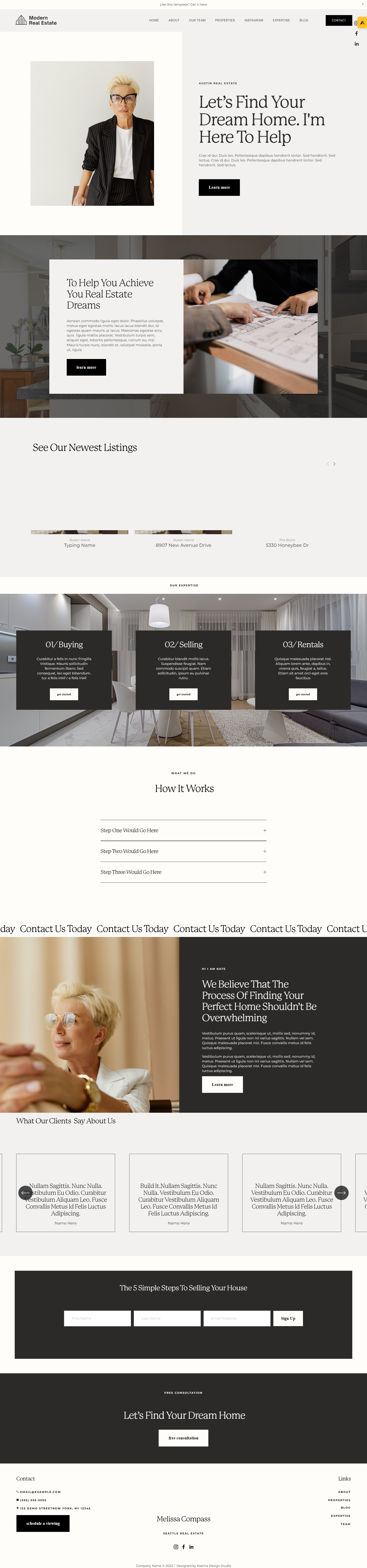 Real Estate by Kseniia Design Studio