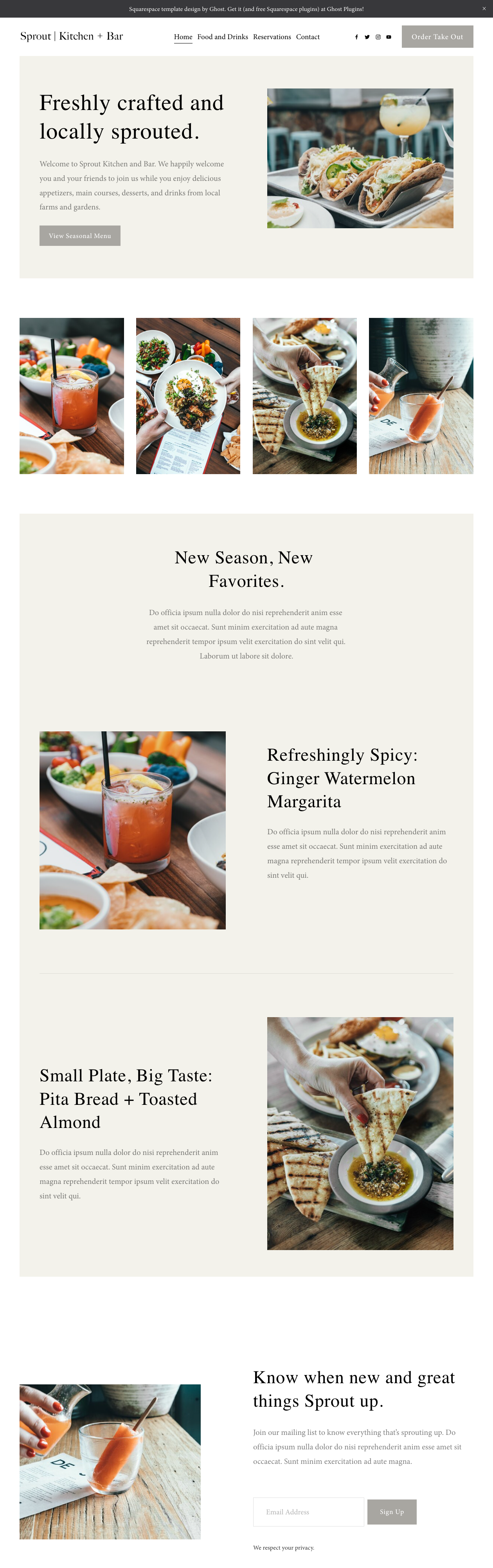 Sprout Template by GhostPlugins