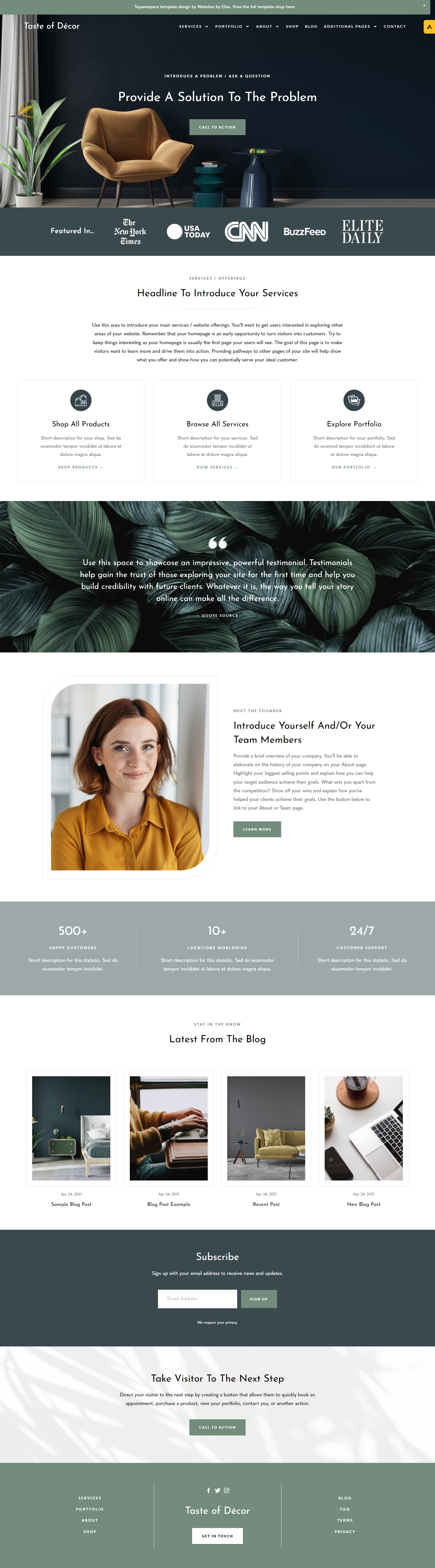 Taste of Décor by Websites by Elise