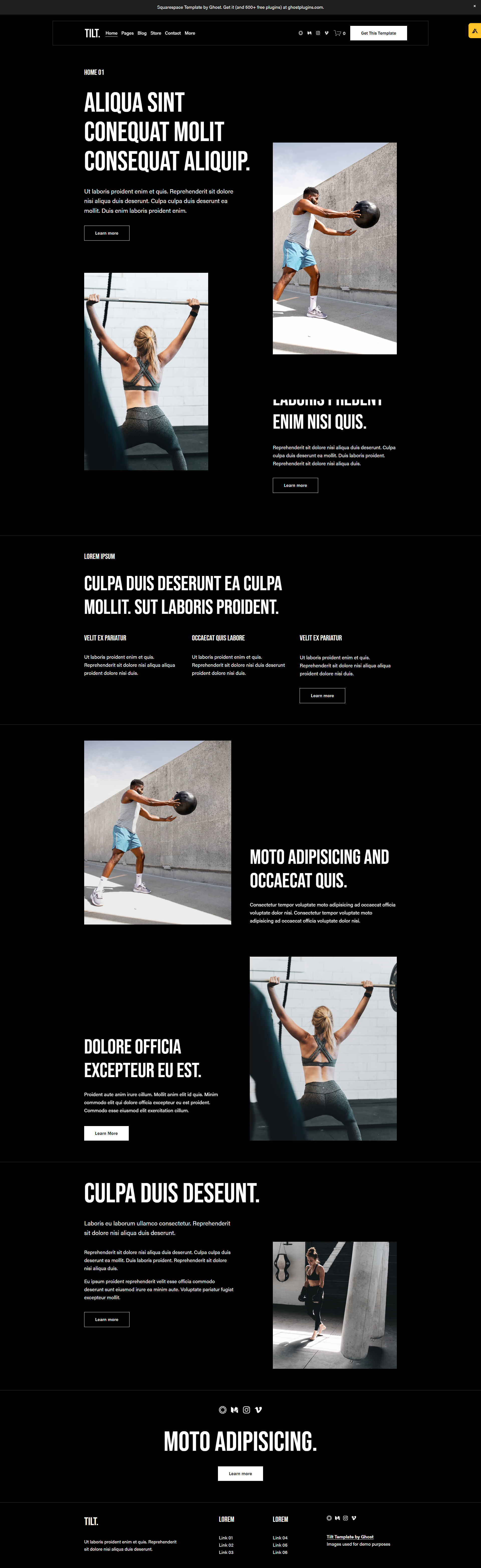 Tilt Template by Ghost Plugins