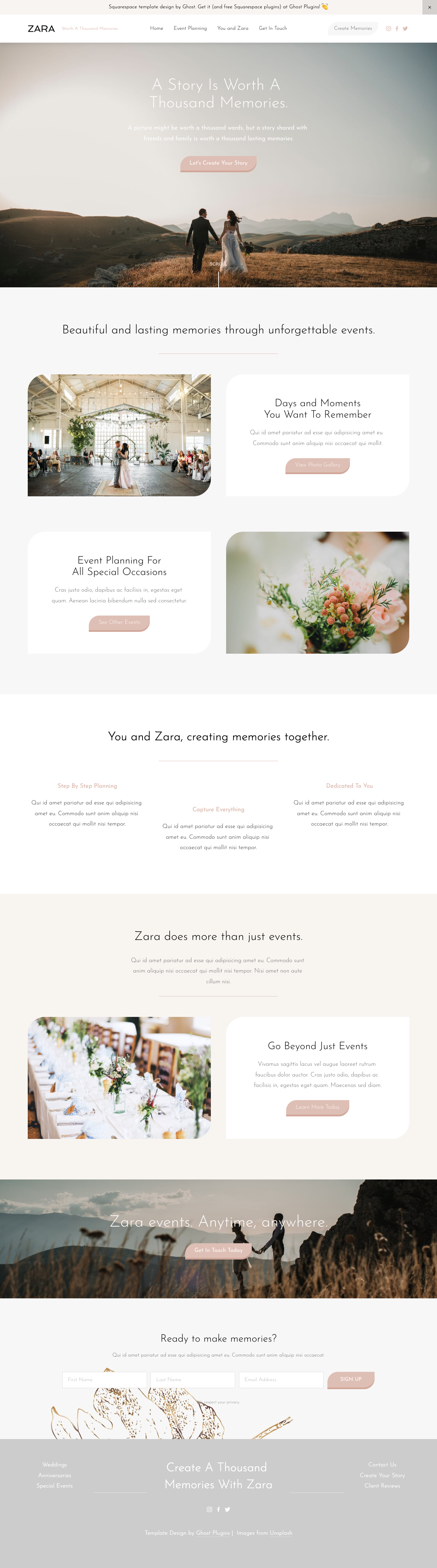 Zara Template by GhostPlugins