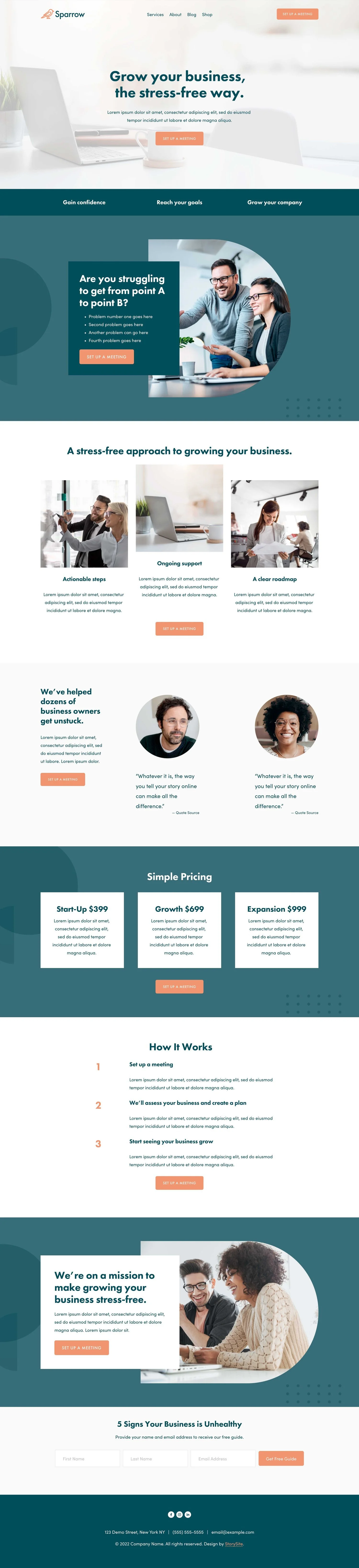 Sparrow StoryBrand Template