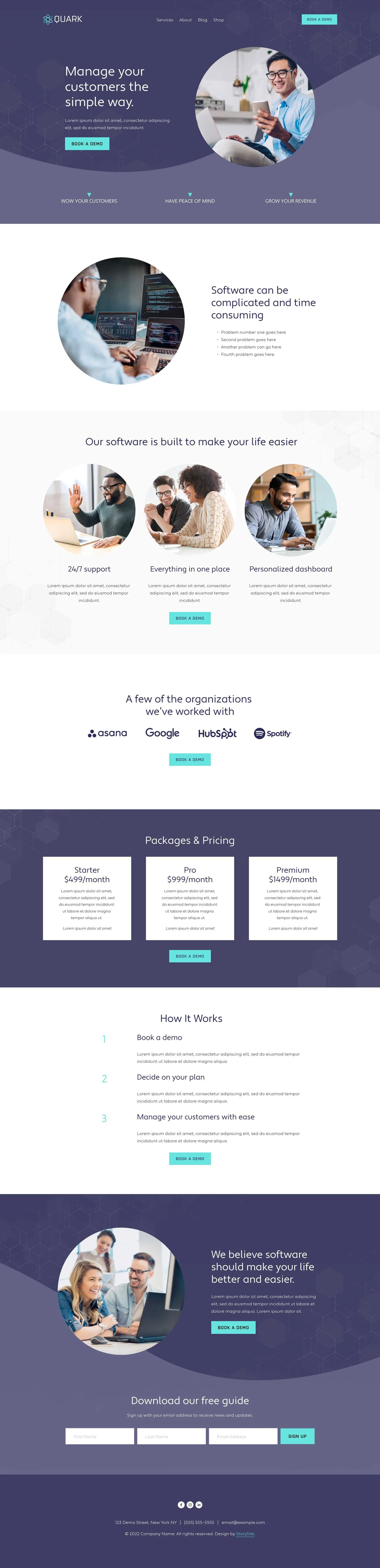 Quark StoryBrand Template