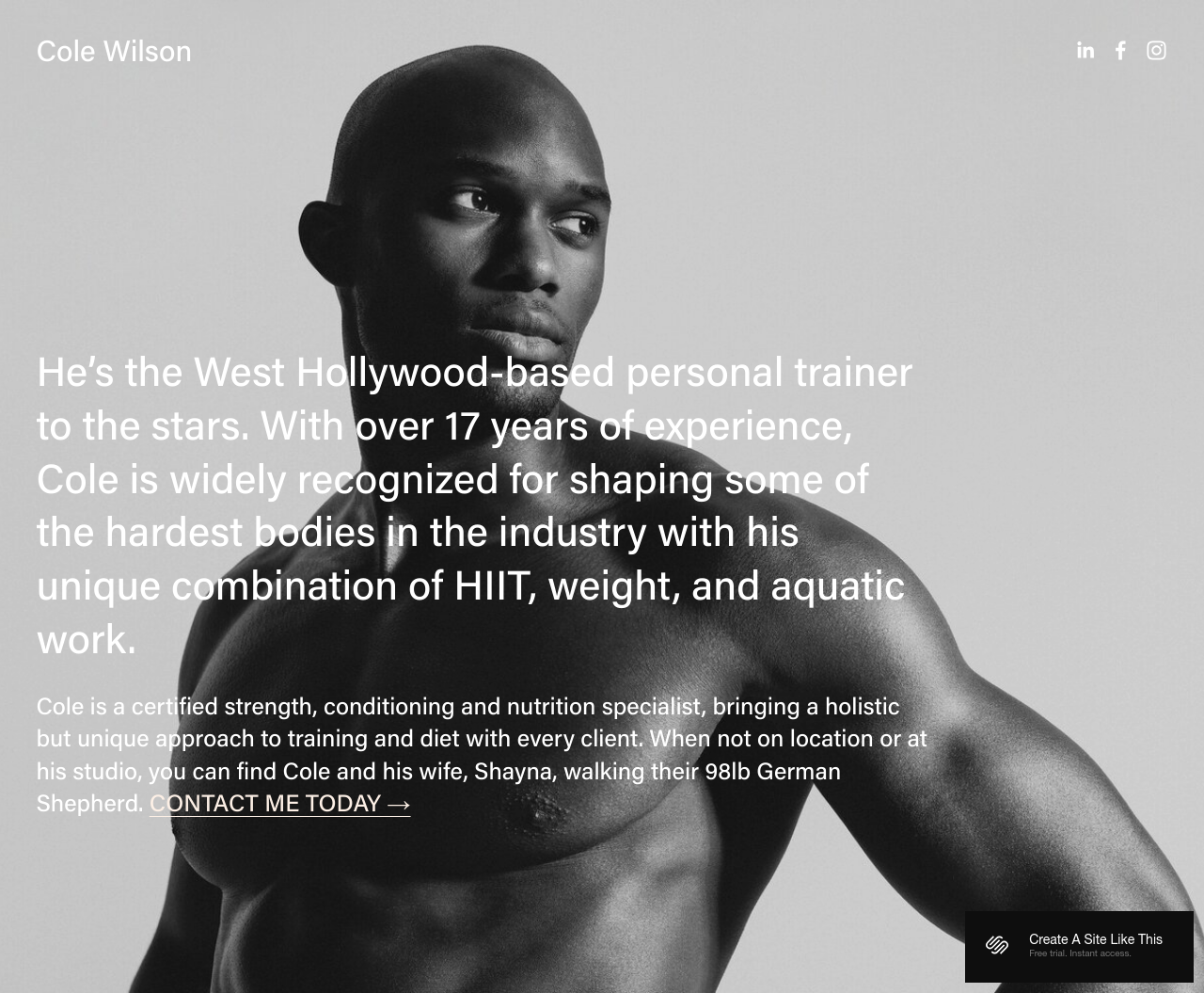 Cole Squarespace Template