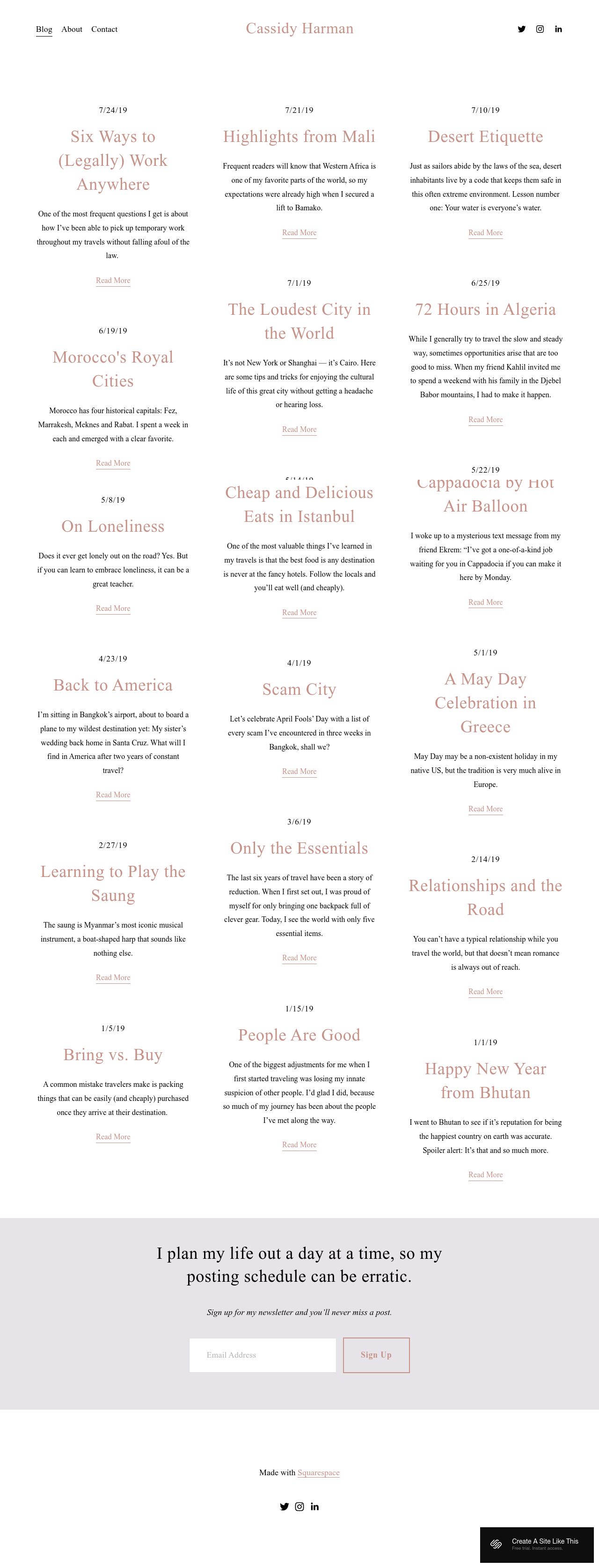 Harman Squarespace Template