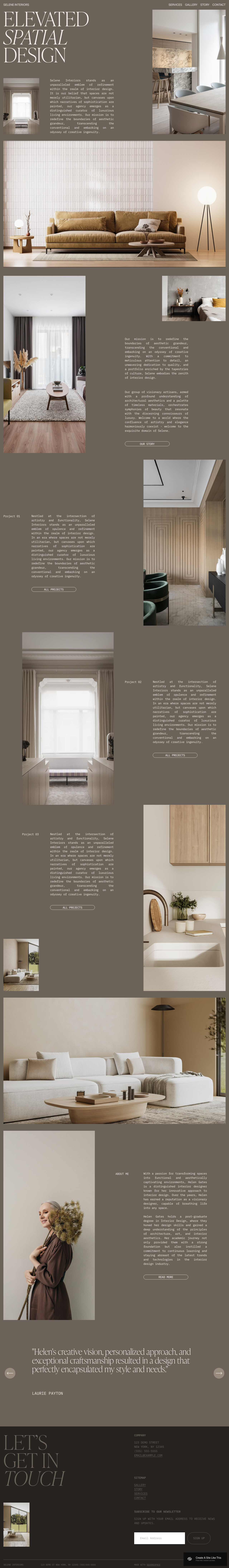 Selene Squarespace Template