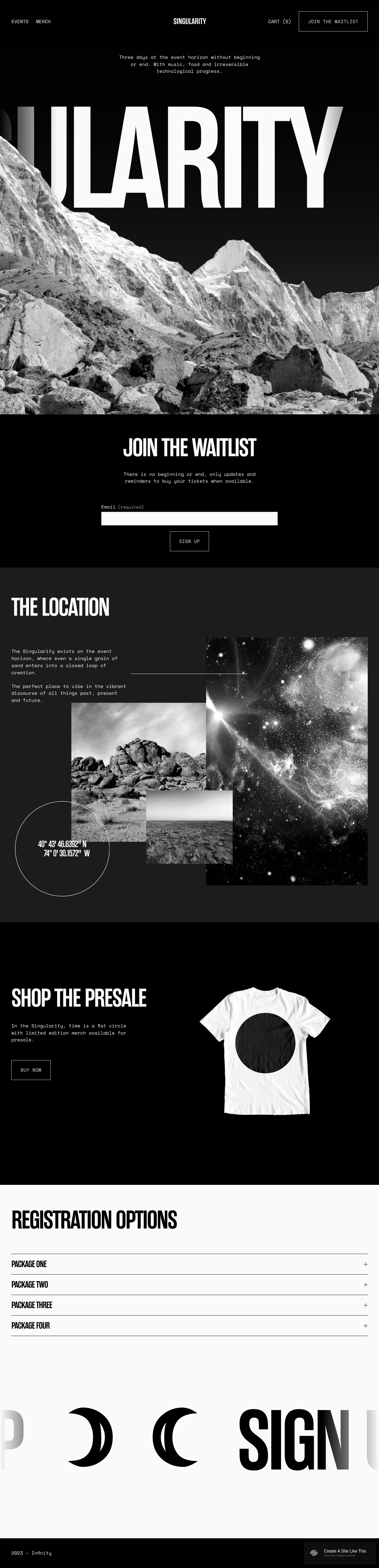 Singularity Squarespace Template
