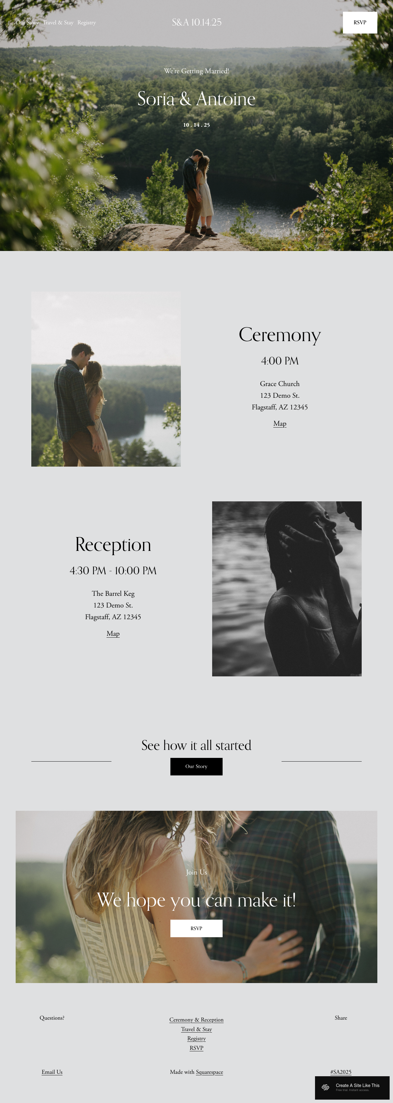 Soria Squarespace Template