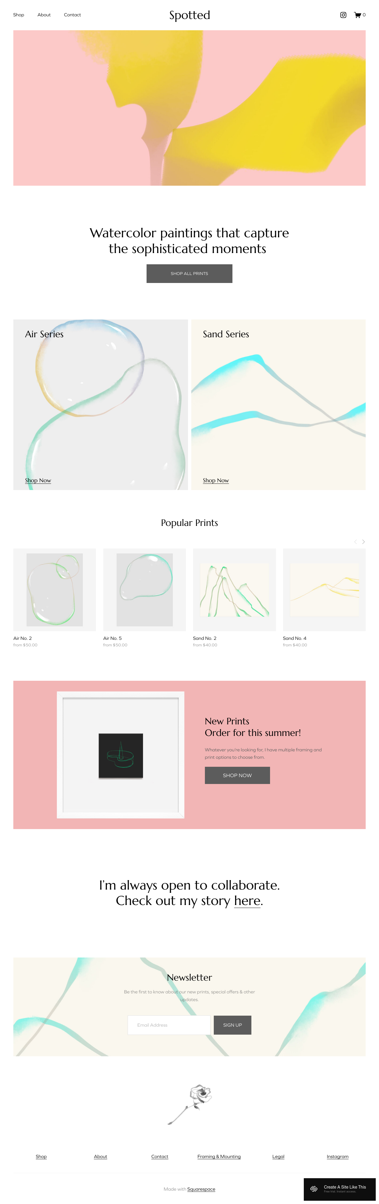 Spotted Squarespace Template
