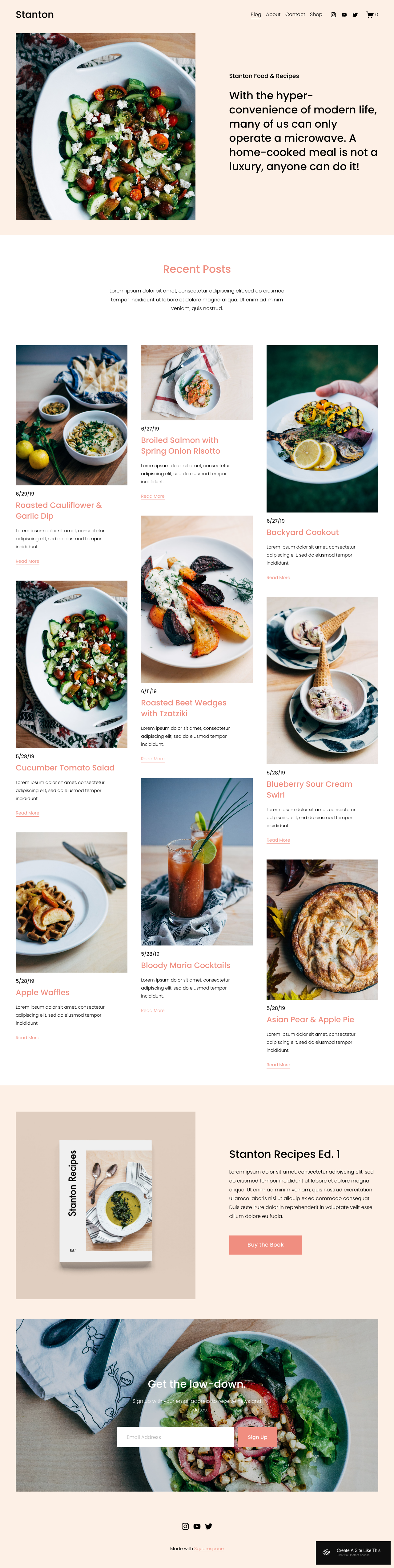 Stanton Squarespace Template