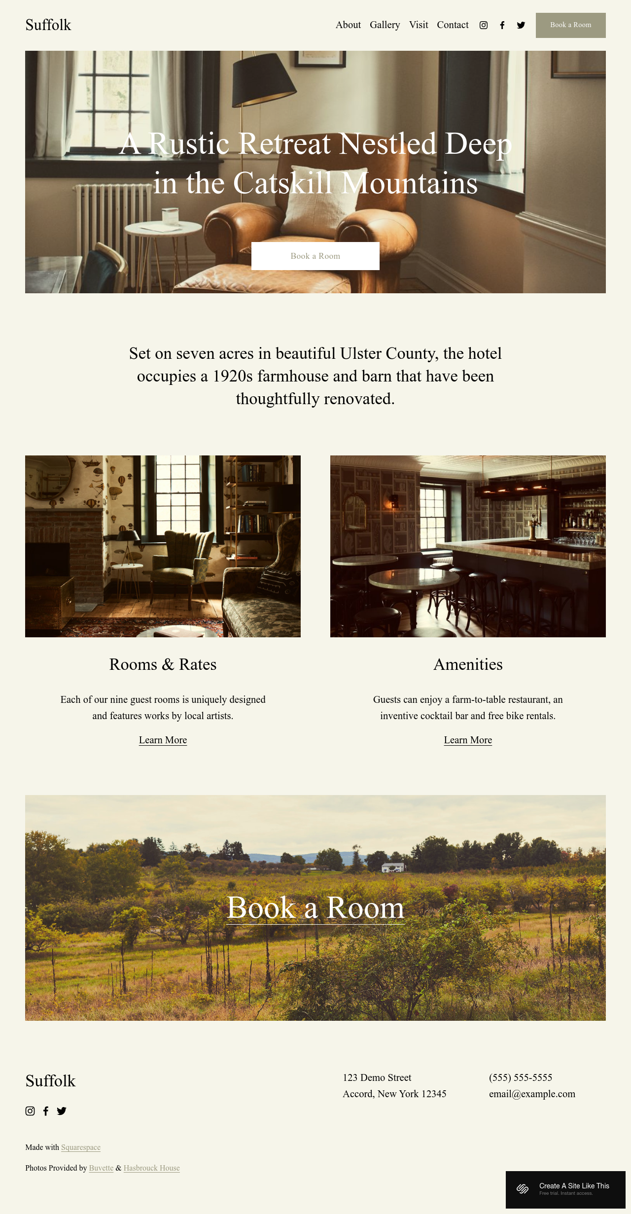 Suffolk Squarespace Template