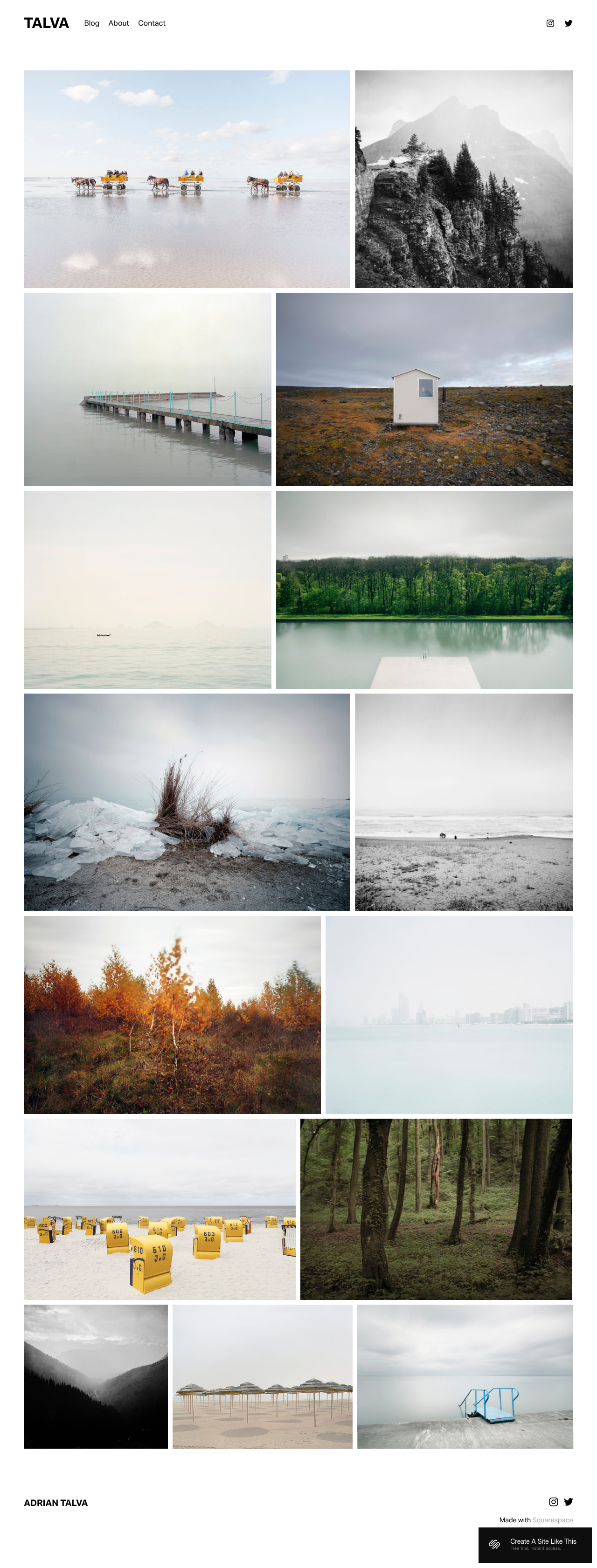 Talva Squarespace Template