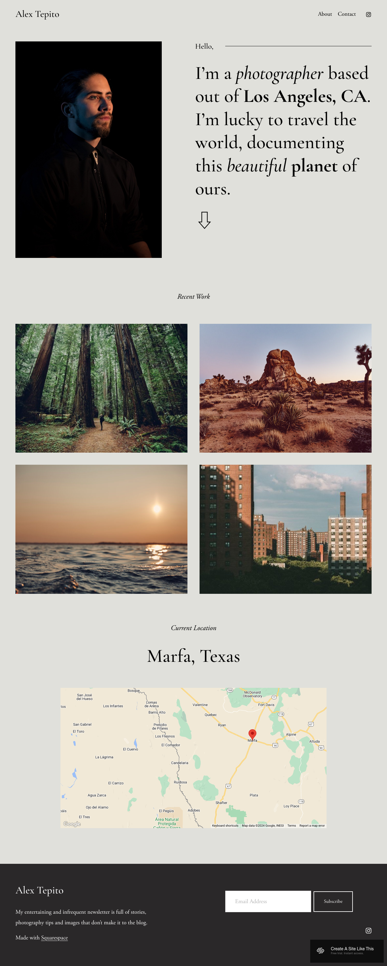 Tepito Squarespace Template