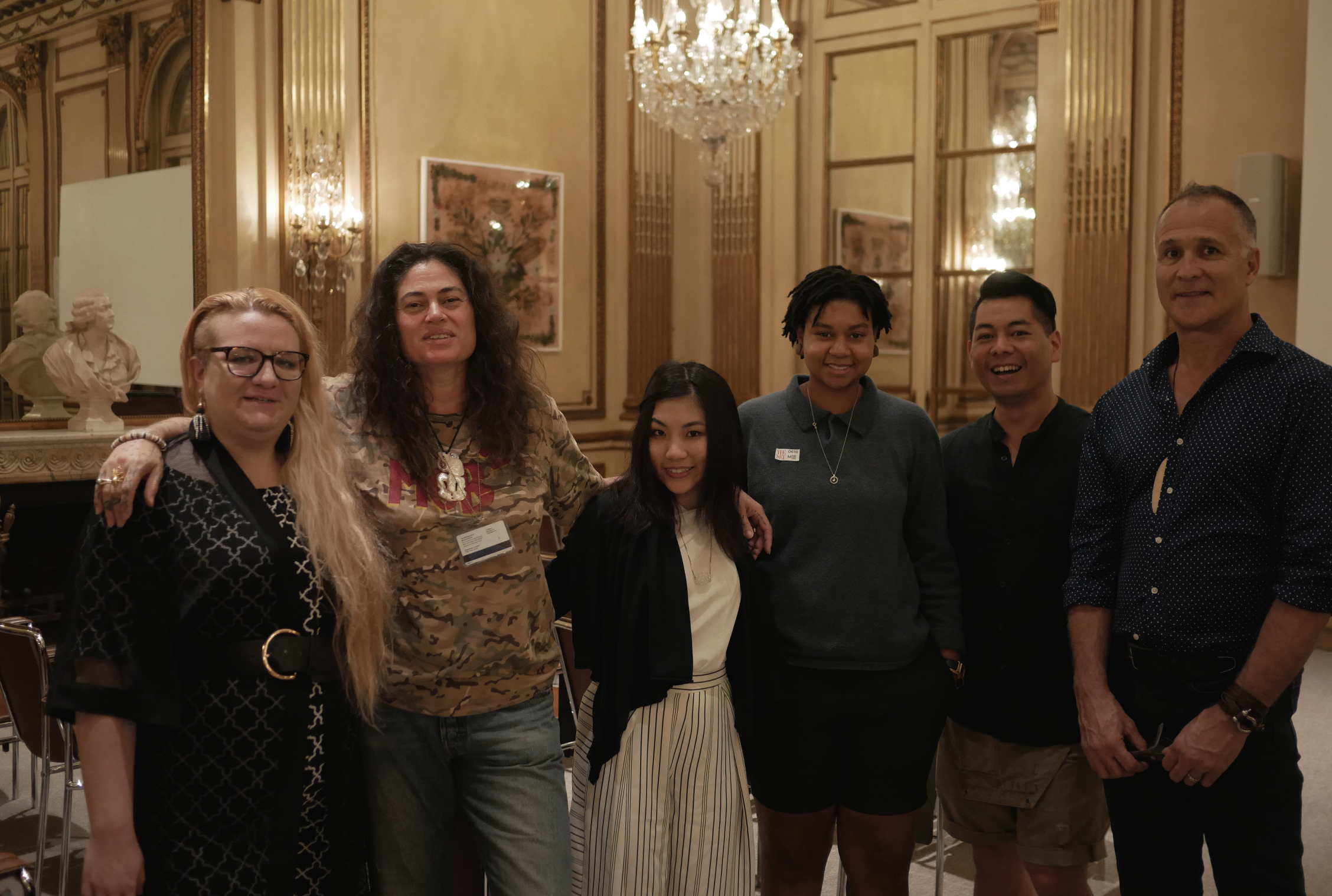An impromptu visit with brilliant and woke curators/scholars/artists/movers/shakers:  Jacklyn Grace Lacey, Rosanna Raymond, Beatrice Glow, Juanita Falice, Maika'i Tubbs and Moana Nepia!