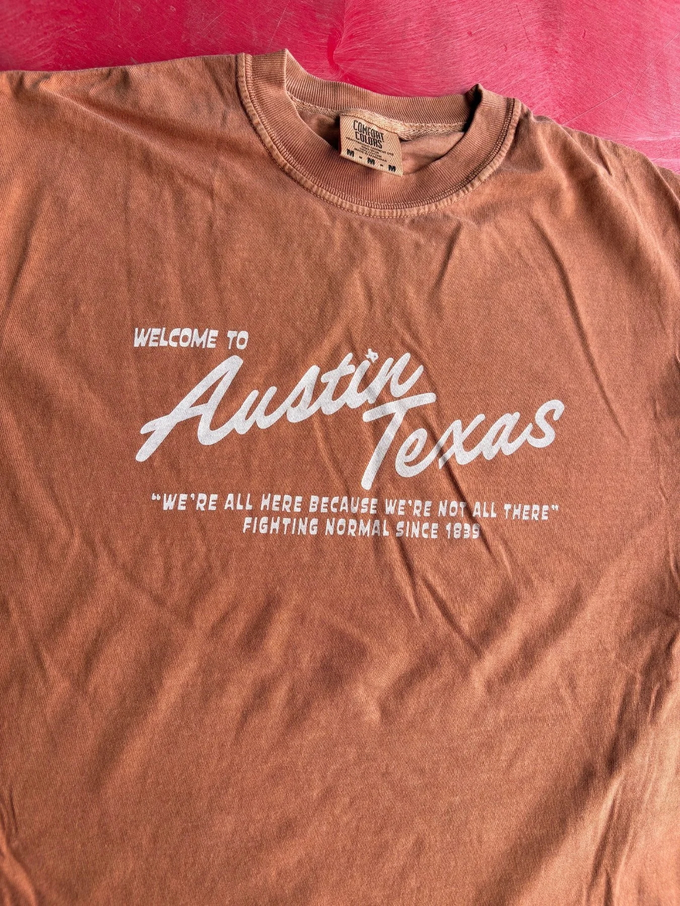 Retail-ready custom screen printed merchandise and vintage soft-hand t-shirts in Austin TX.