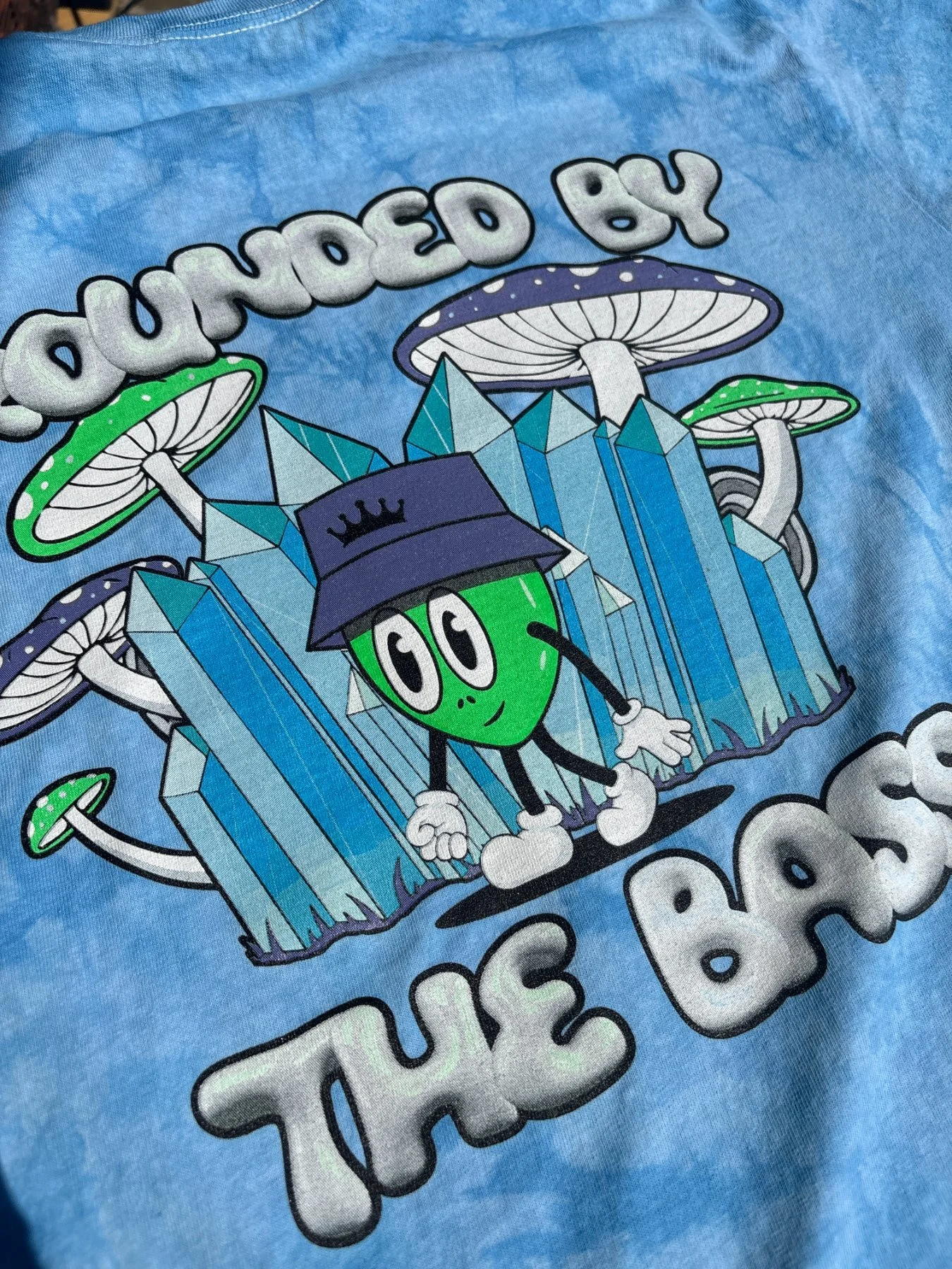 Custom printed music festival merchandise and apparel produced for Wakaan music label in Austin TX.