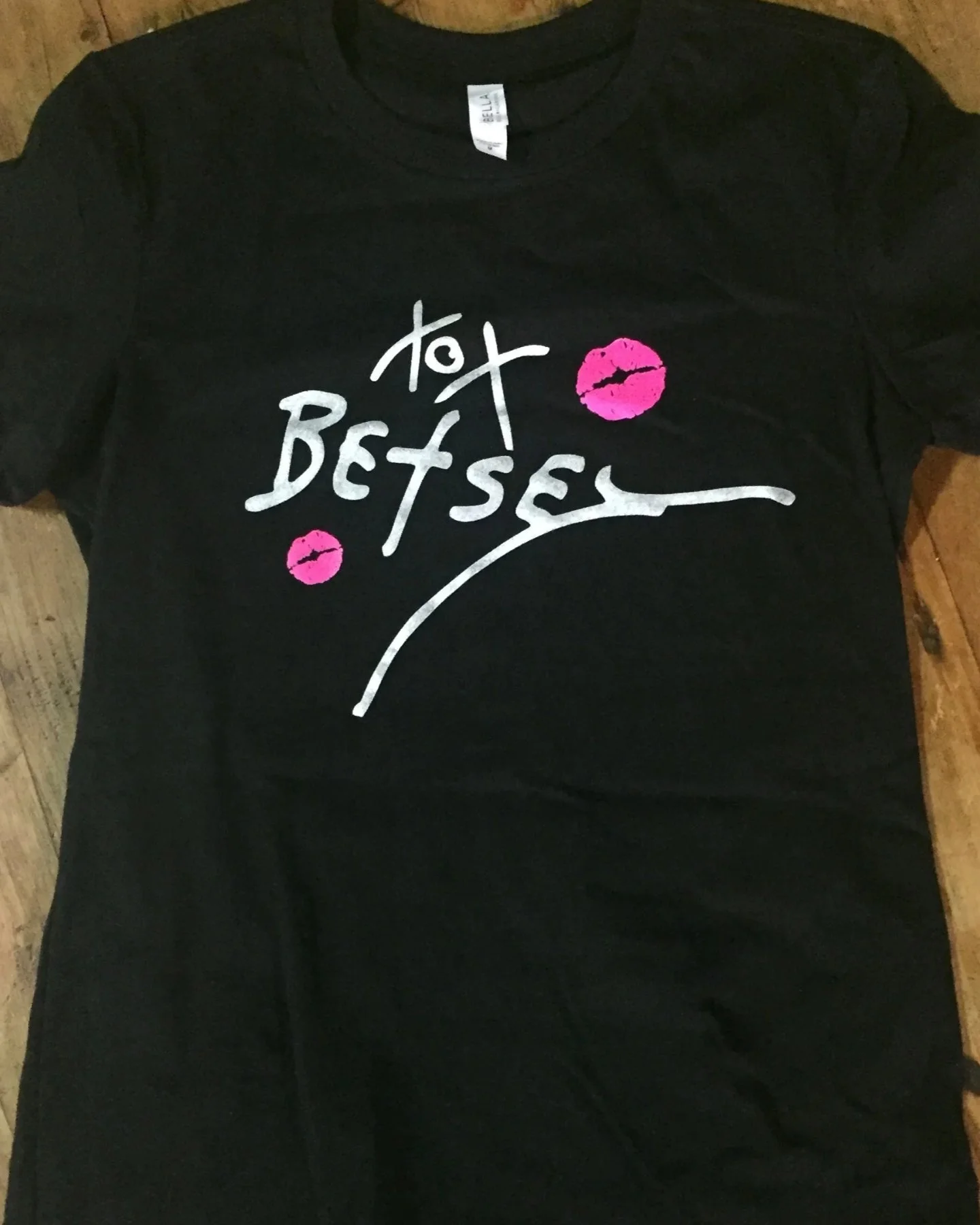 Custom screen printed private label apparel and retail garments produced for Betsey Johnson in Austin TX.