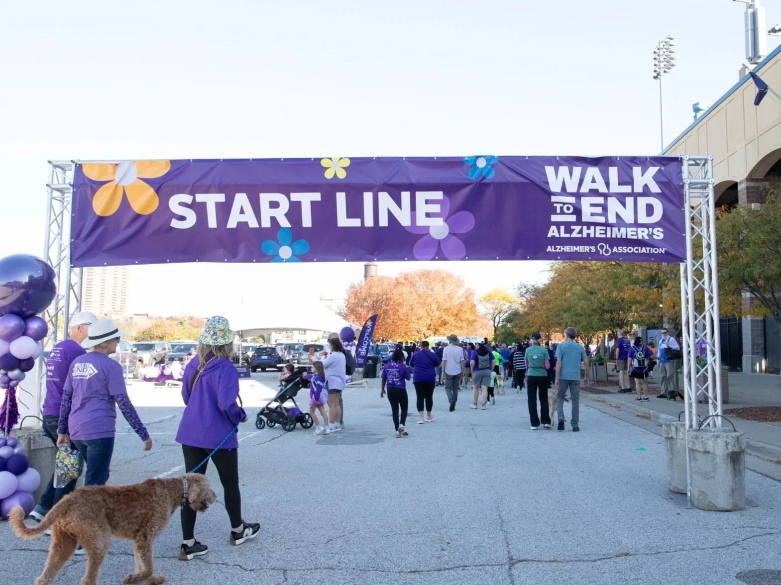 marathon banner for Walk to End Alheimers