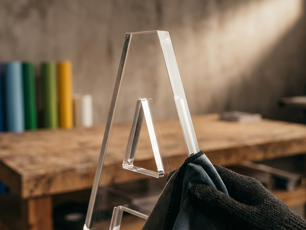 Polishing an clear acrylic letter