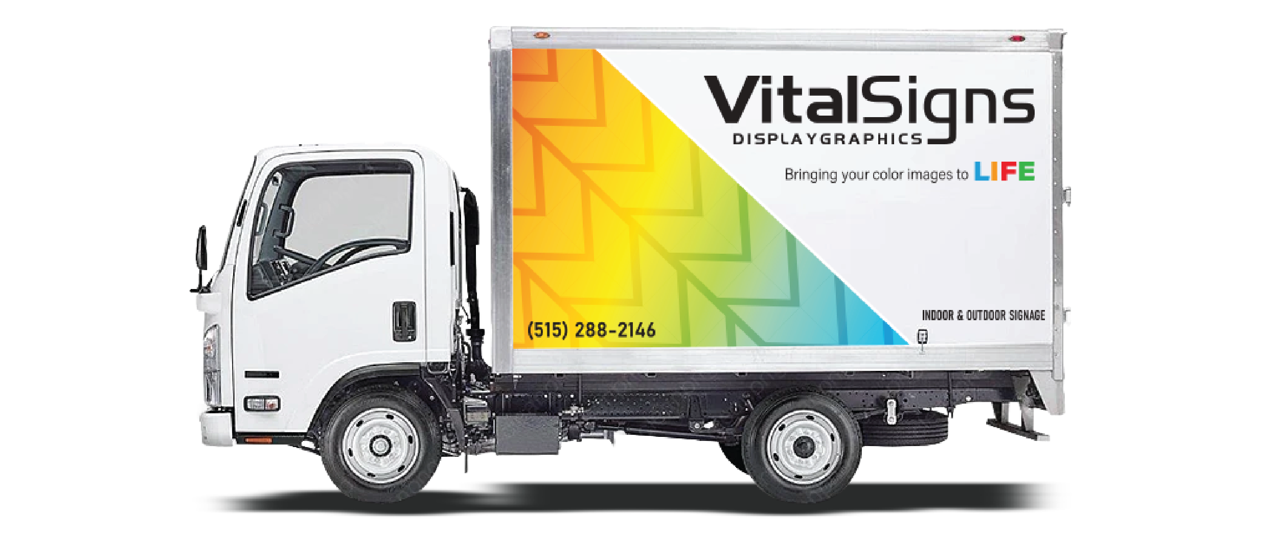 15' Box Truck, Partial Wrap $1500 - $2500