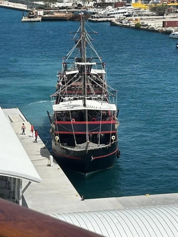 Pirate Ship excursion option in the Carribean