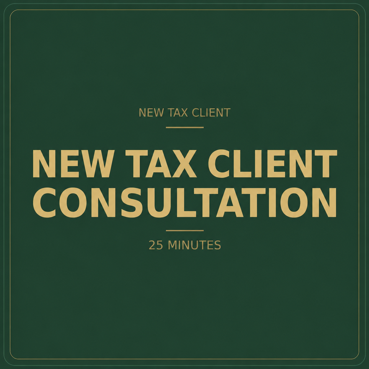 NEW TAX CONSULTATION