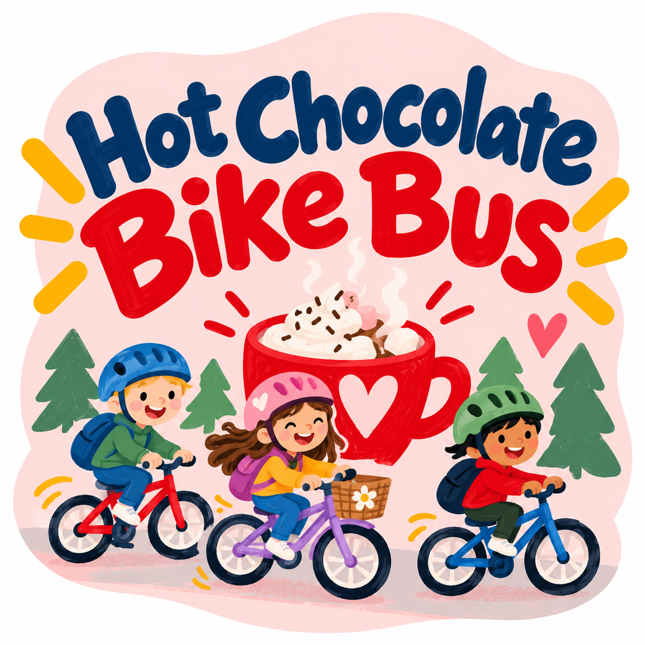 Hot chocolate Bike Bus!