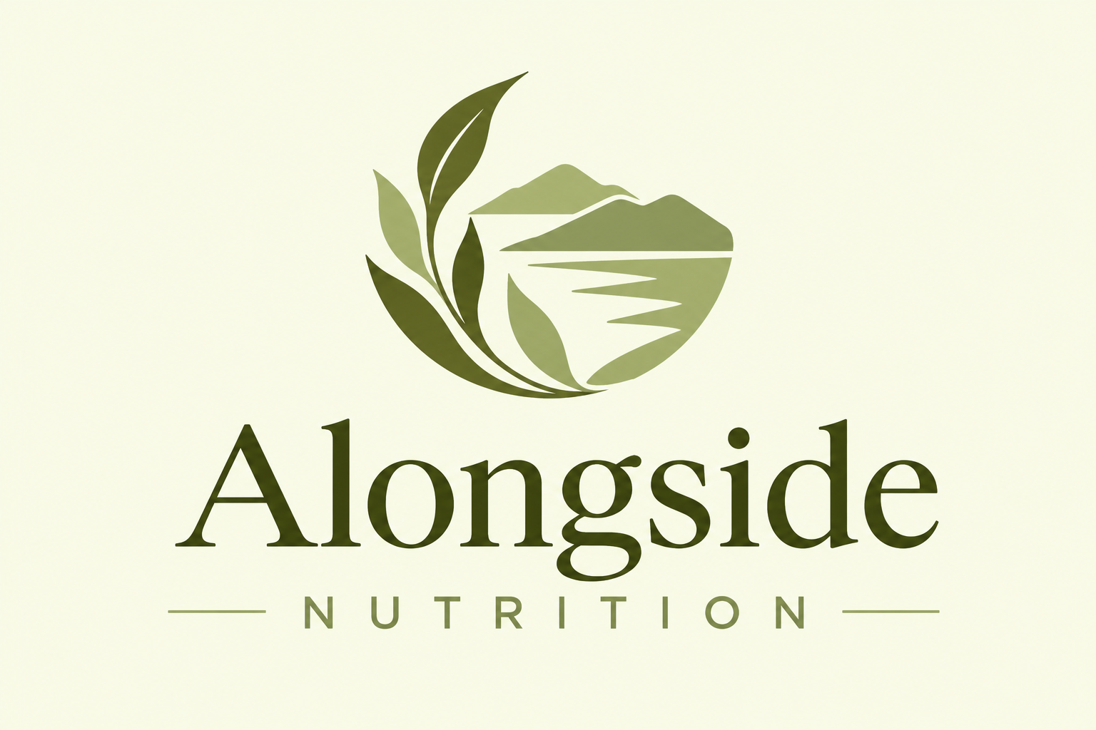 Alongside Nutrition logo with green leaf and mountain emblem