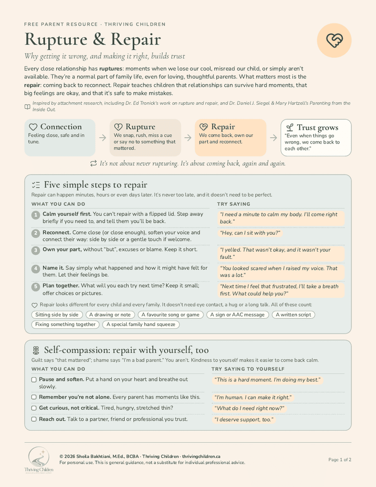 Rupture & Repair printable preview